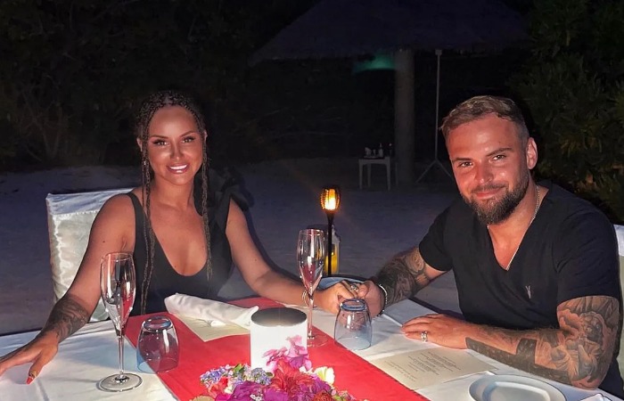 Анна Асти с мужем.