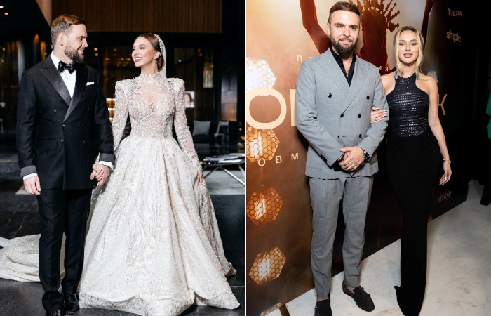 Анна Асти с мужем.