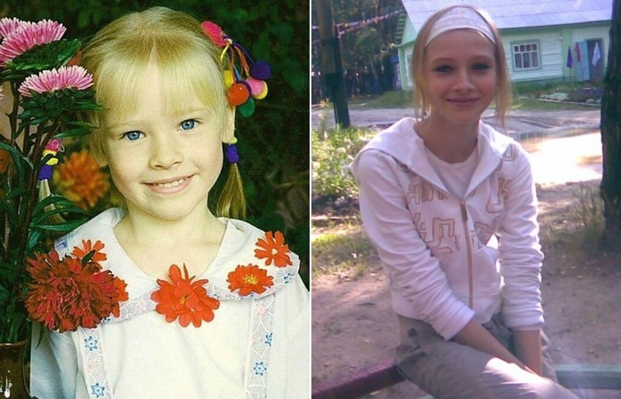 Алена Шишкова в детстве.