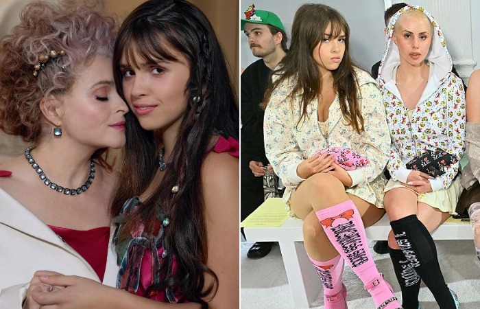 Нелл Бертон с мамой и подругой. Нелл Бертон с мамой и подругой.