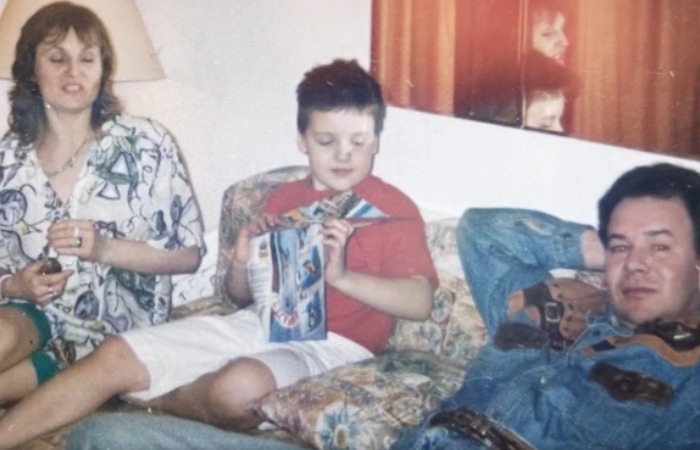 Михаил Муромов с Верой и сыном. Михаил Муромов с Верой и сыном.