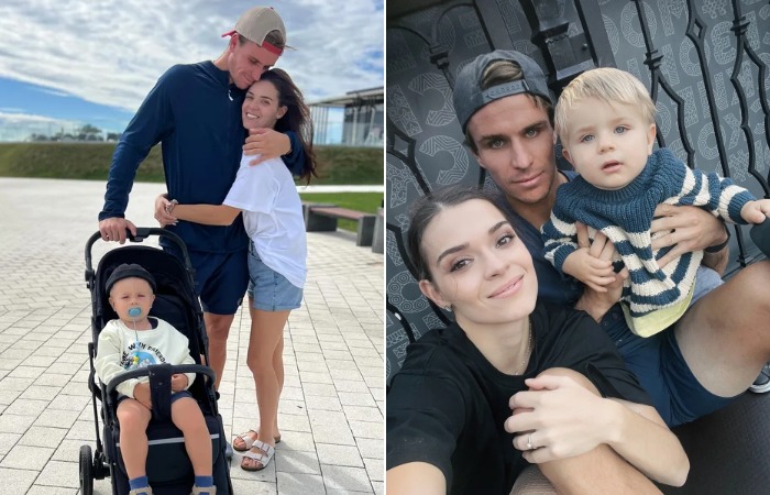 Аделина Сотникова с семьей. Аделина Сотникова с семьей.