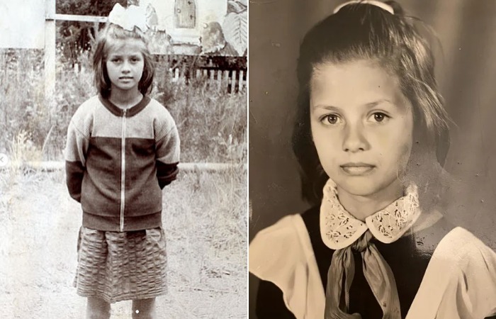 Виктория Боня в детстве.
