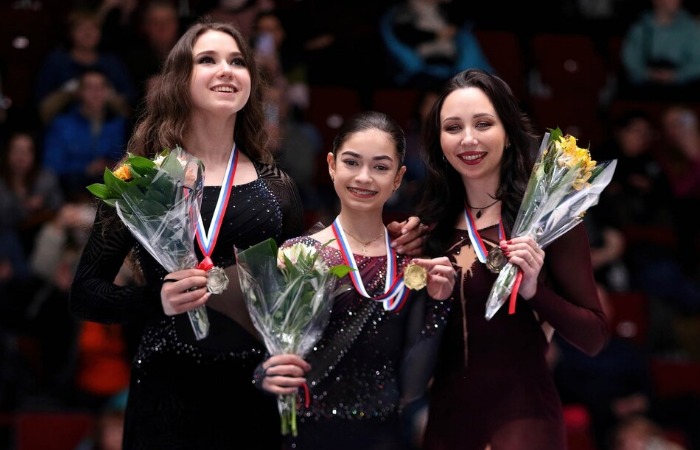 Камила Валиева, Аделия Петросян и Елизавета Туктамышева.