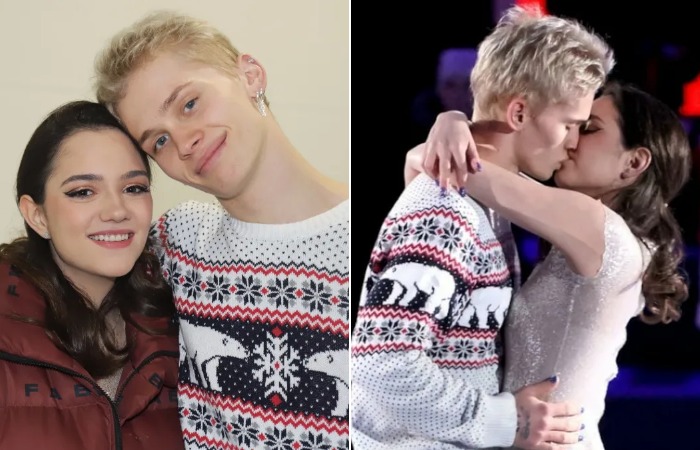 Даня Милохин с Женей Медведевой.