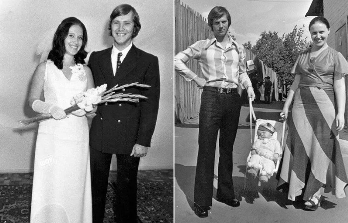 Надежда Бабкина и Владимир Заседателев с сыном.