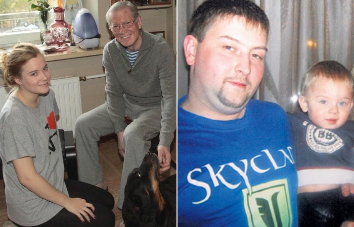 Михаил Жигалов с дочкой Анной, сыном Василием и внуком.