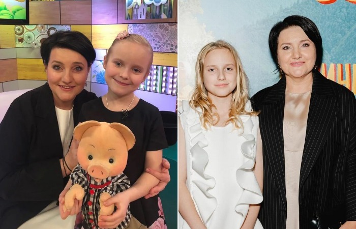 Инга Оболдина с дочкой.