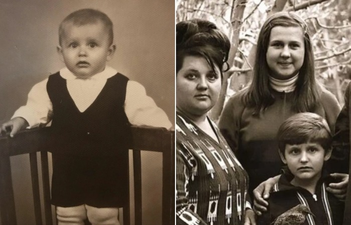 Александр Самойленко в детстве.