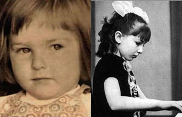 Катя Семенова в детстве.