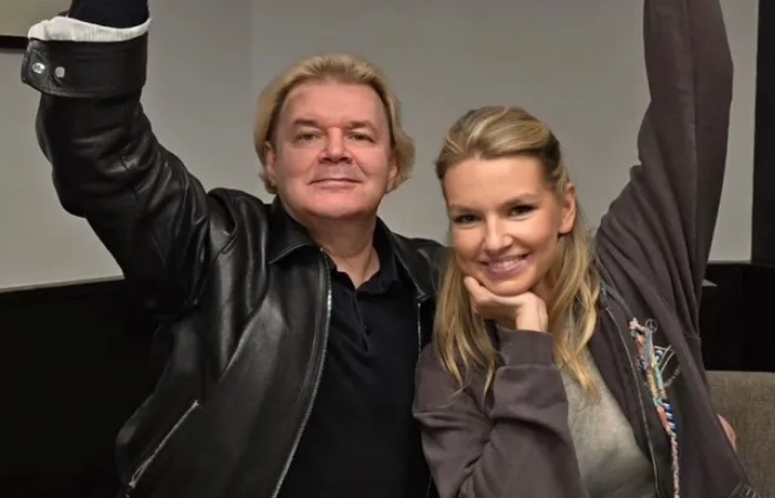 Андрис Лиепа с дочкой.