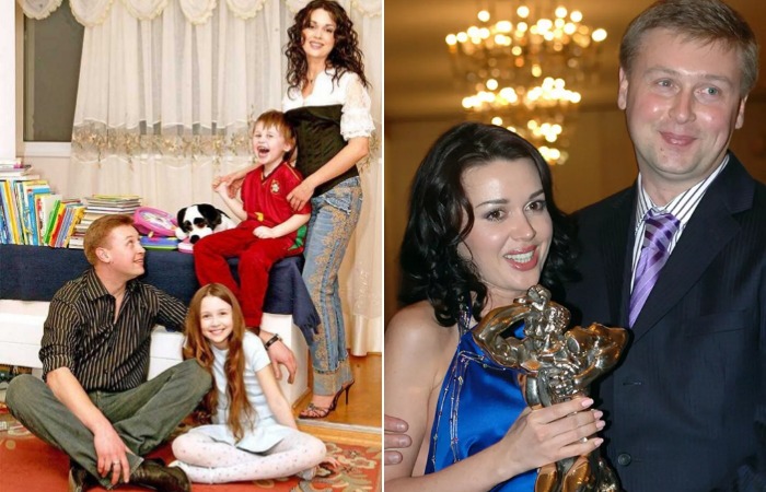 Дмитрий Стрюков и Анастасия Заворотнюк с детьми.