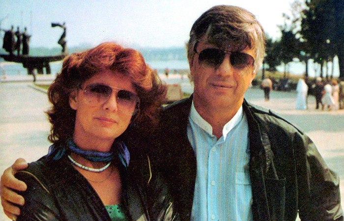 Раймонд Паулс с женой.