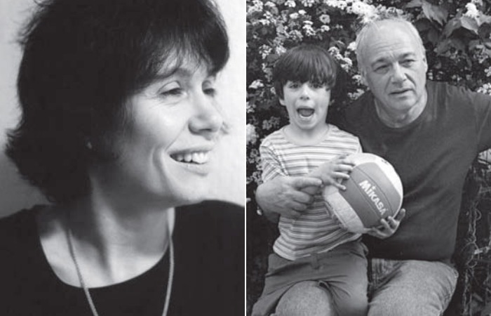 Владимир Познер с дочкой и внуком.