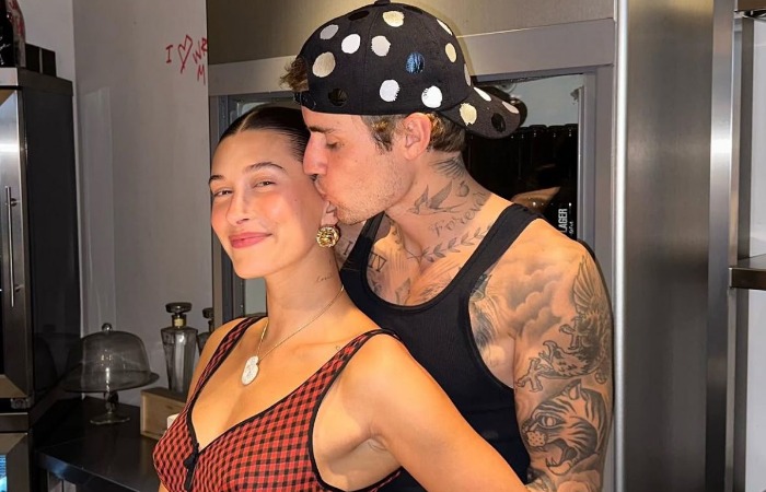 Хейли и Джастин Бибер.