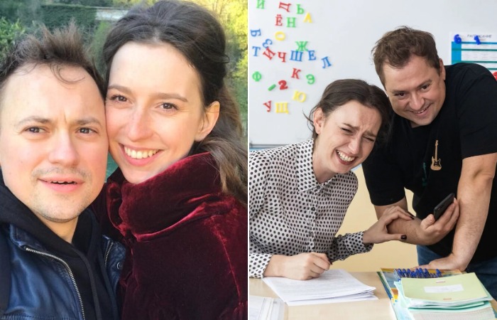 Александра Велескевич и Андрей Гайдулян. Александра Велескевич и Андрей Гайдулян.