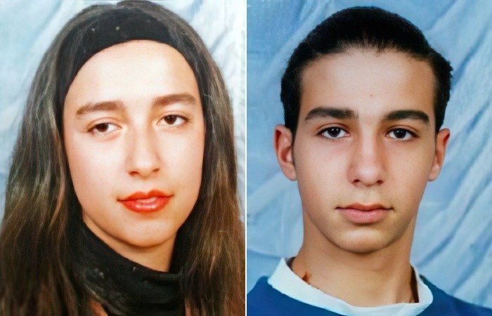 Наталья Кикнадзе и Иван Ургант в юности.