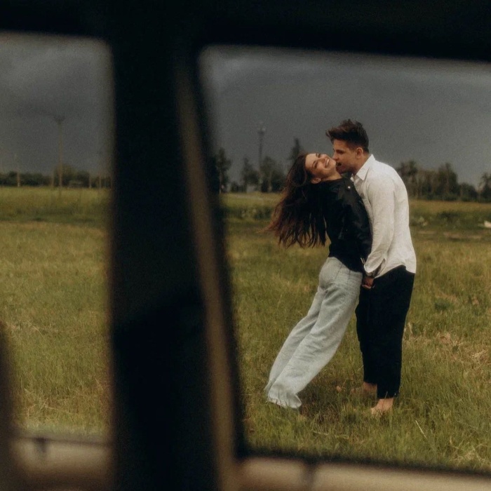 Лиана Гриба с женихом, Артемом Губиным./Фото: vk.com/lianagriba_official