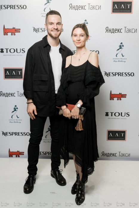 Никита Волков с супругой на мероприятии./Фото: polini.club