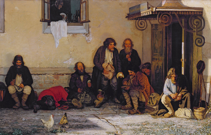 Григорий Мясоедов «Земство обедает», 1872