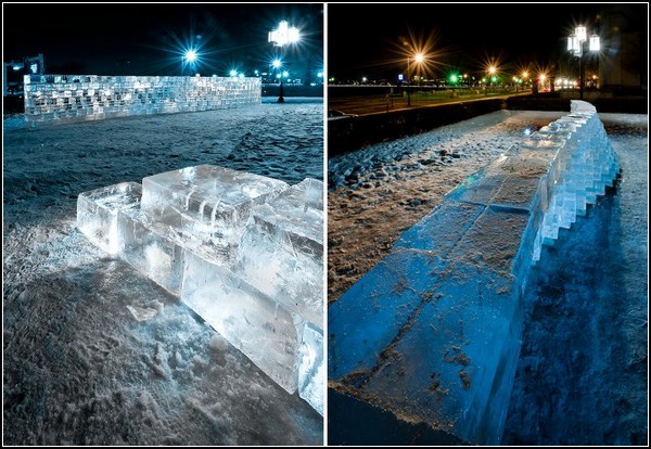 Ледяная скульптура в честь 150-летия MIT