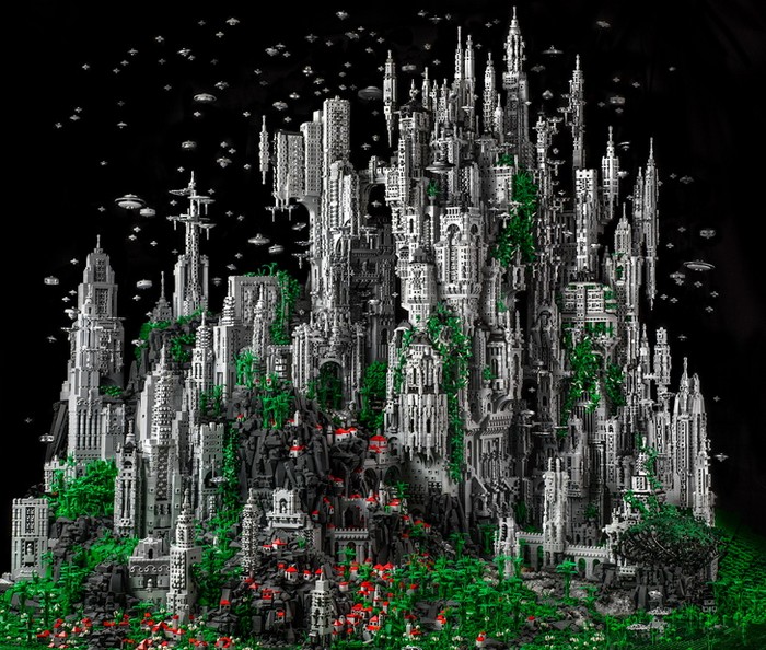 Contact 1 – восхитительный город космической эпохи из LEGO от Майка Дойла (Mike Doyle)
