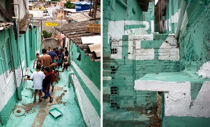 Разноцветные фавелы – арт-проект для трущоб Сан-Пауло