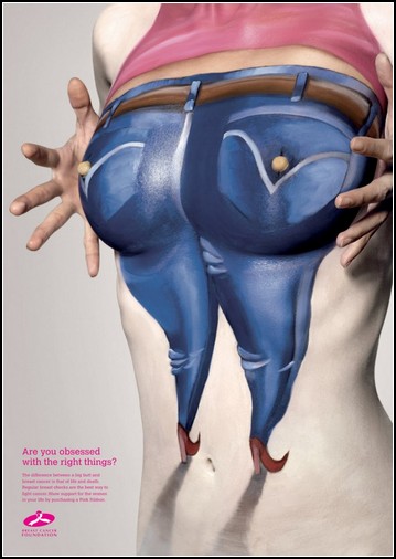 Боди-арт против рака молочной железы
