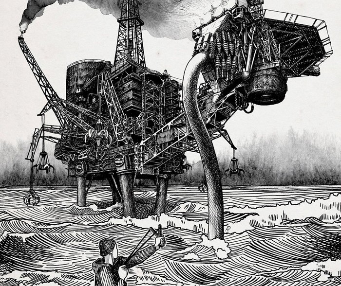 Greenpeace – Давид современного мира в графических иллюстрациях от Lowe Group