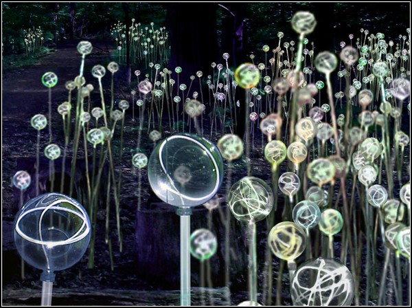 Светящийся лес в инсталляции Брюса Мунро (Bruce Munro)
