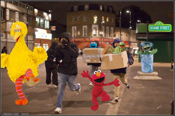Photoshoplooter – юмористический блог, посвященный беспорядкам в Лондоне