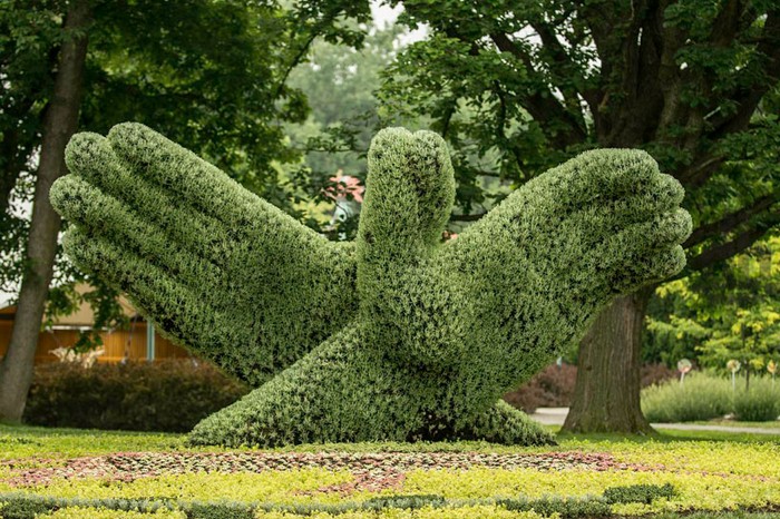 Садово-парковая скульптура, виды материалов