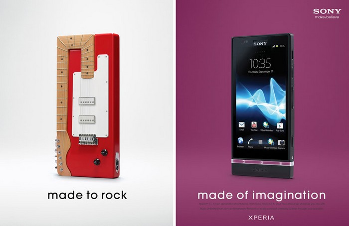 Made of imagination – креативная реклама Sony Xperia