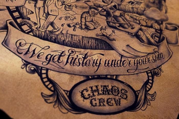 The tattooed poster – плакат в стиле тату от Chaos Crew