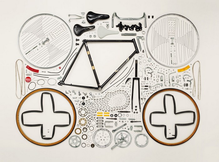 Велосипед, проект Things Come Apart от Тодда Маклеллана (Todd McLellan)