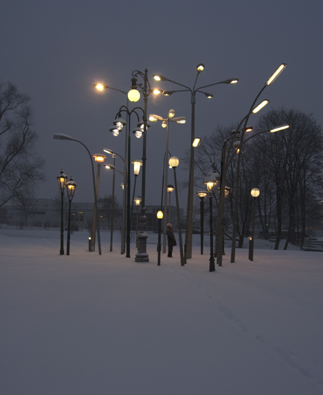 Sonja Vordermaier поместила 30 европейских фонарей в одно место