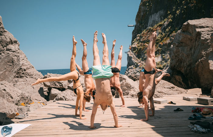 На съёмках фильма «В потоке трёх стихий»