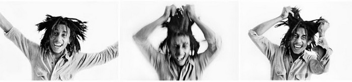 Это фото Марли с развевающимися вокруг головы дредами было сделано на концерте в лондонском Hammersmith Odeon в 1979 году.