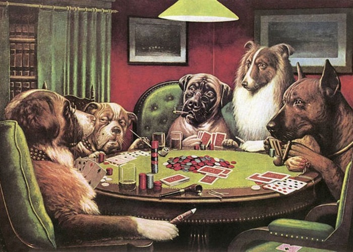 Собаки, играющие в покер.
