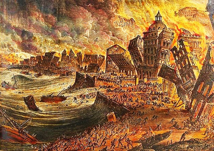 Лиссабонcкое землетрясение 1755 года.