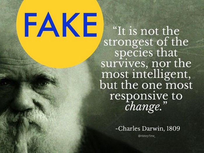 Цитата из Чарльза Дарвина.