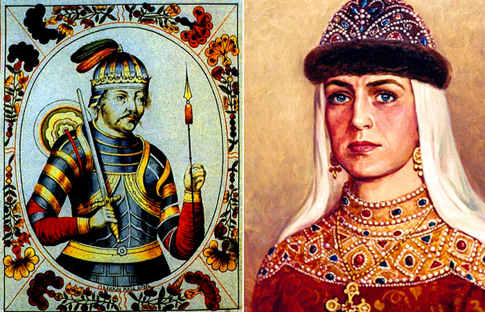 Великий князь Игорь и княгиня Ольга - дед и бабка Владимир Красное Солнышко.