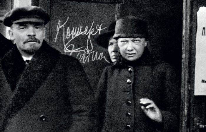 Владимир Ленин и Надежда Крупская.