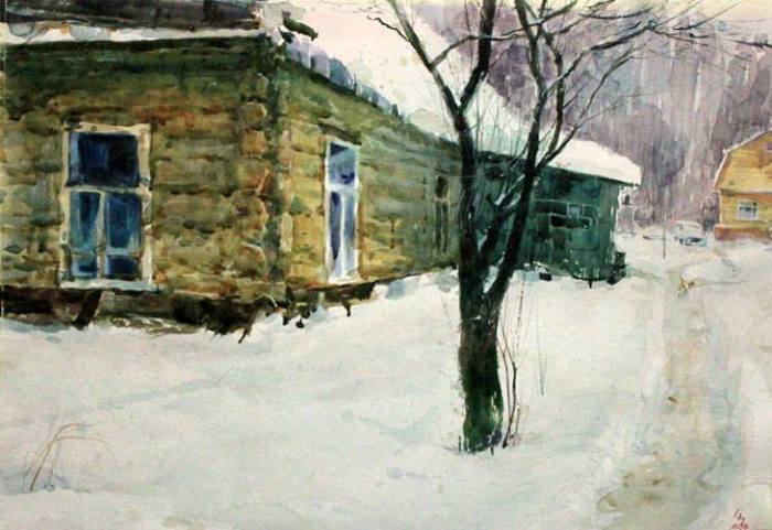 Зима в деревне. Денис Петруленков.