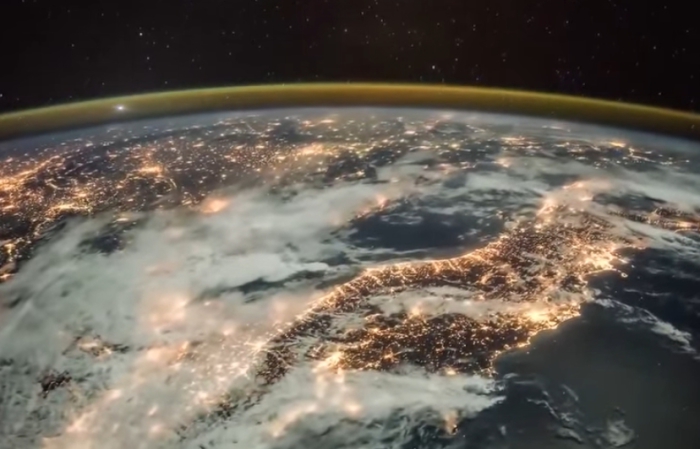 Грандиозное видео из космоса: как наступает рассвет на Земле.
