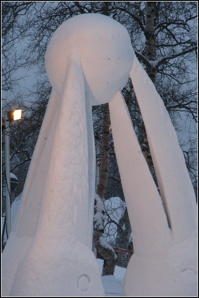 Снежные скульптуры из Кируны
