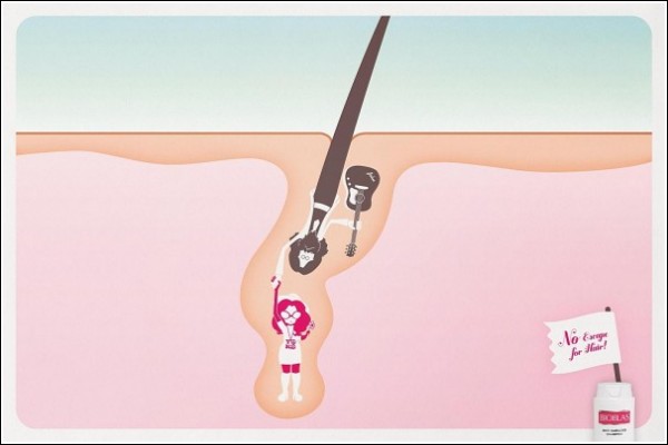 Креативная реклама шампуня против выпадения волос: Йоко Оно и Джон Леннон