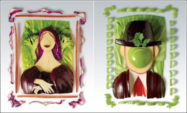 Реклама в стиле Арчимбольдо: картинки из овощей
