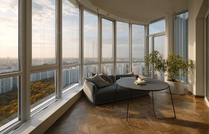 Французское остекление балконов: плюсы и минусы