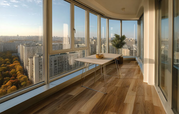 Французское остекление балконов: плюсы и минусы